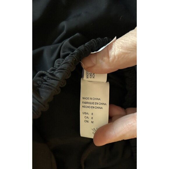 COCOSHIP Sailor Pin Up Swimsuit One Piece Skirtini Gingham Plaid Black Medium - Picture 6 of 7